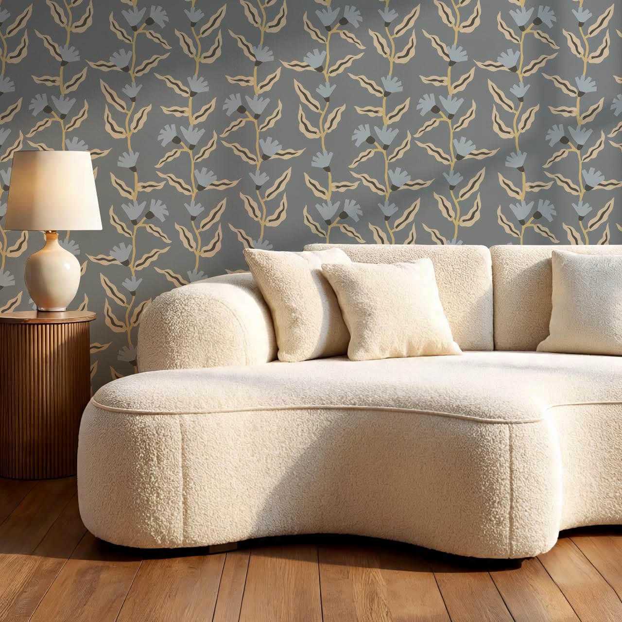 Adaline Folk Vine Sky Wallpaper