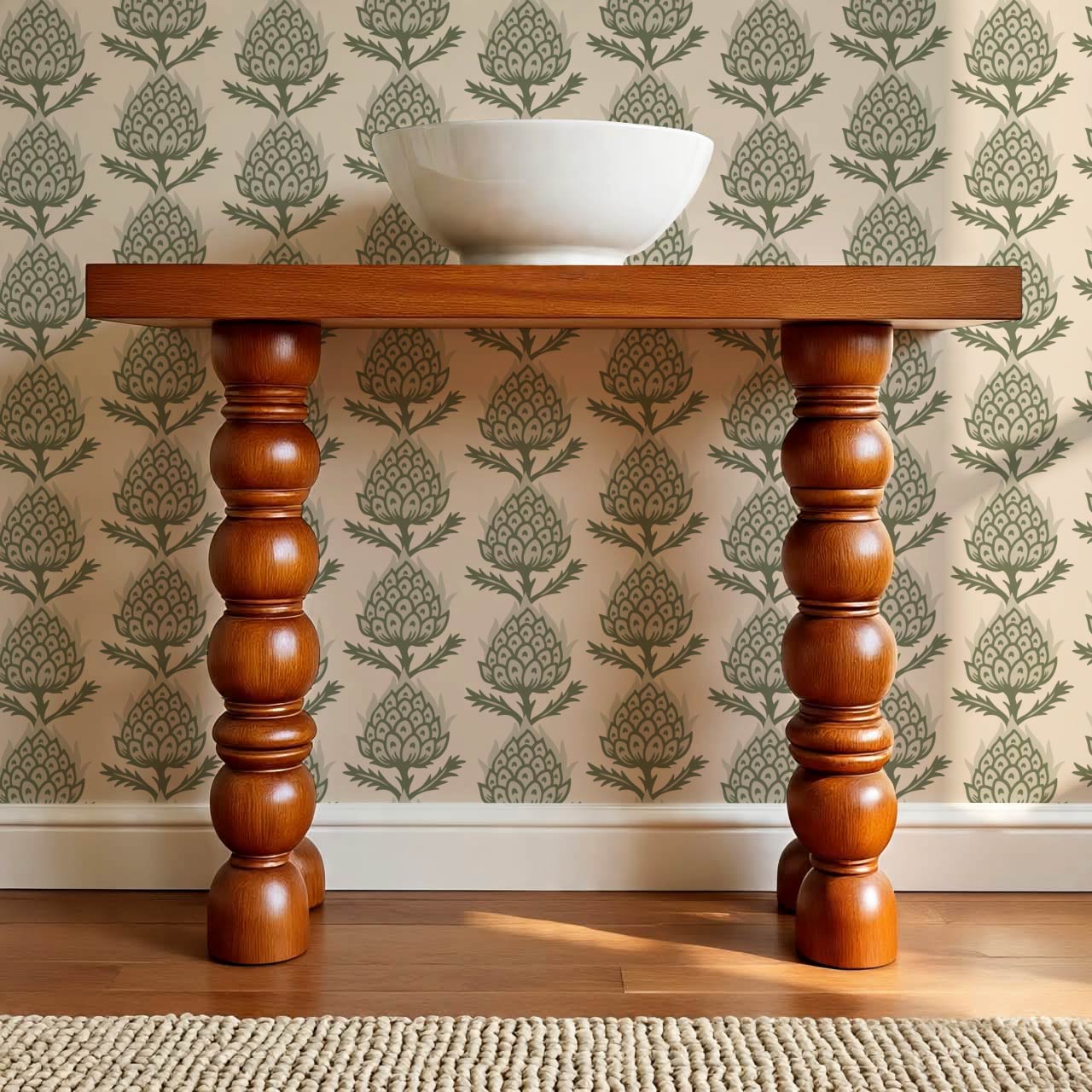 Addison Folk Thistle Woodland Beige Wallpaper