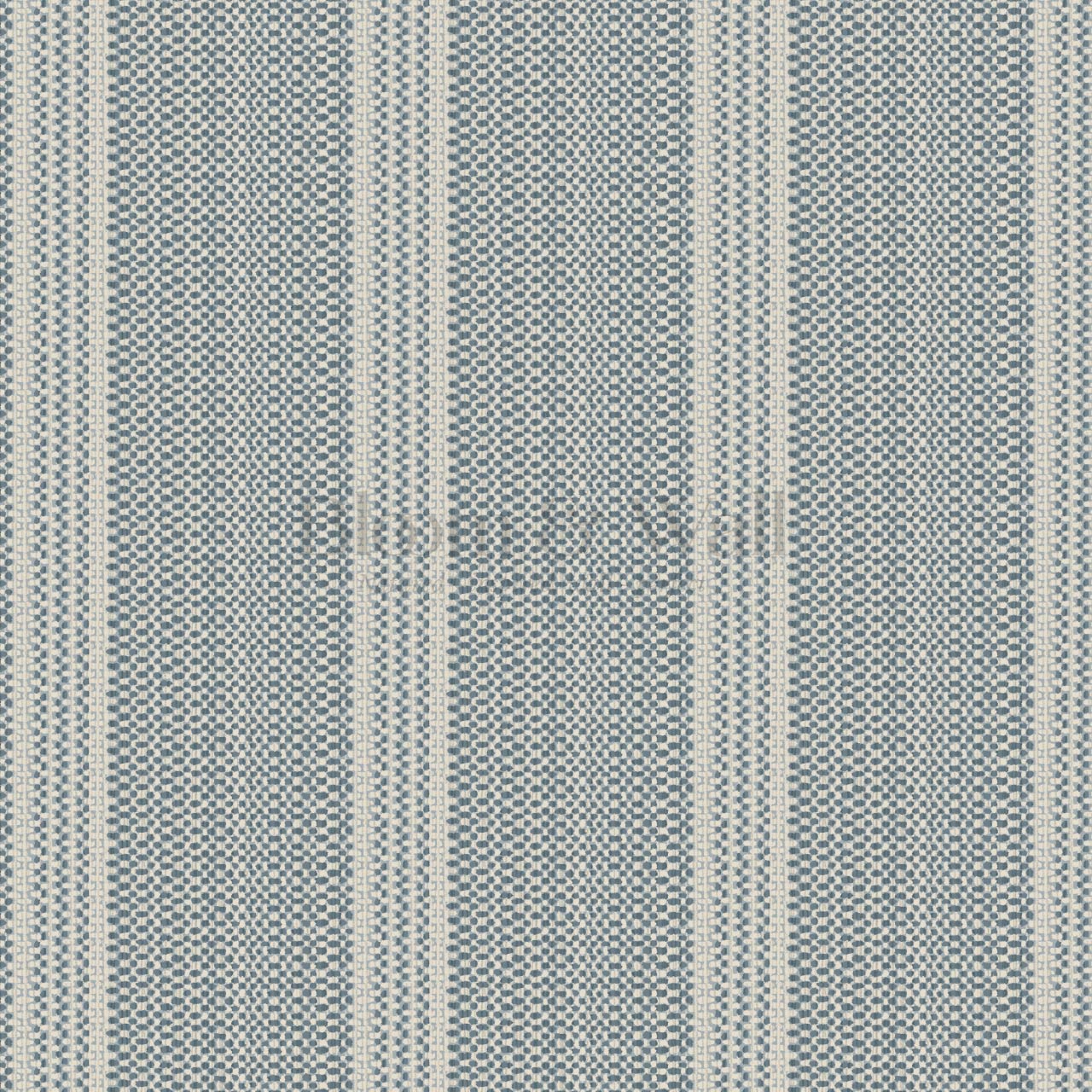 Adelheid Woven Ticking Stripes Blue Wallpaper