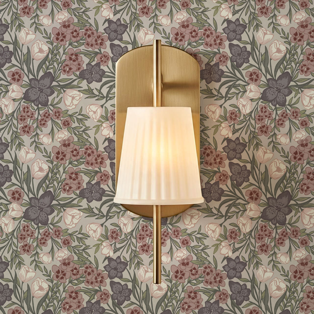 Adelie Iris Bouquet Lavender Wallpaper