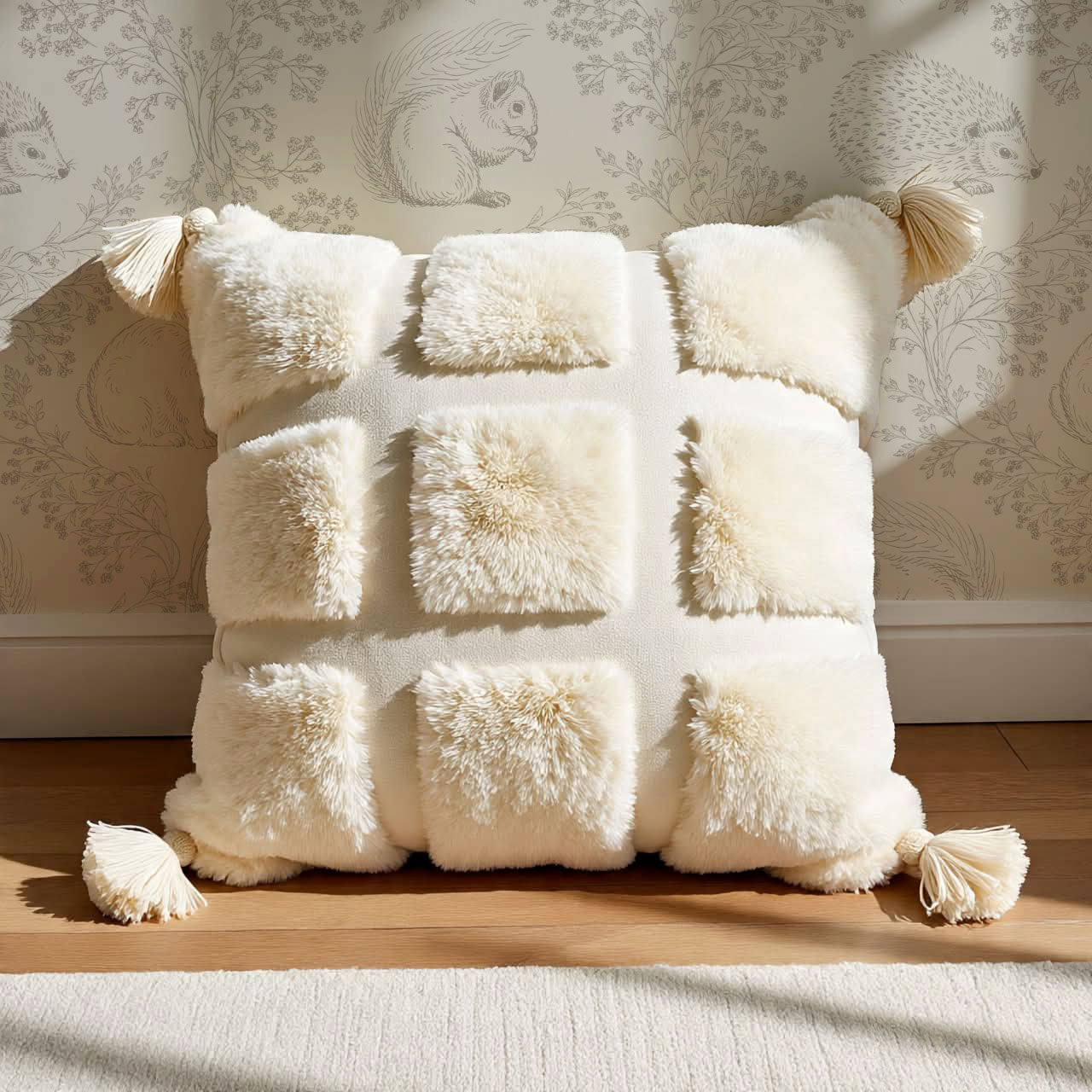 Ailani Woodland Mammals Neutral Beige Wallpaper