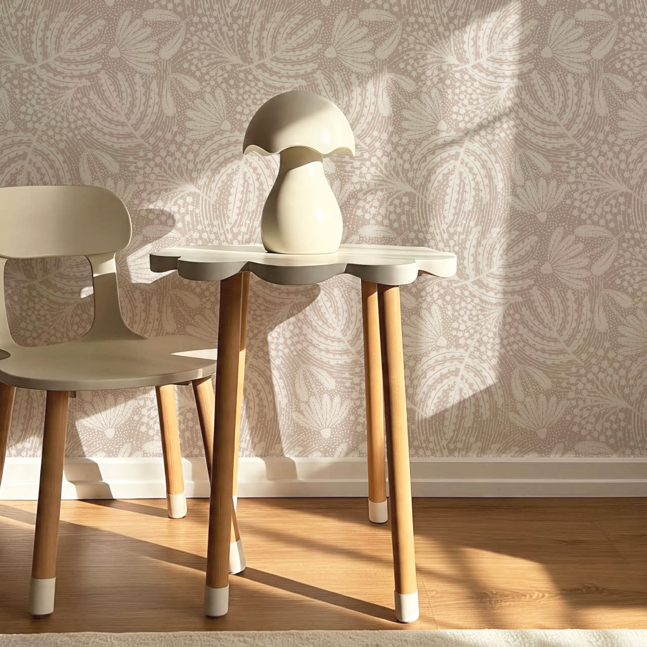 Aina Botanical Garden Mauve Wallpaper