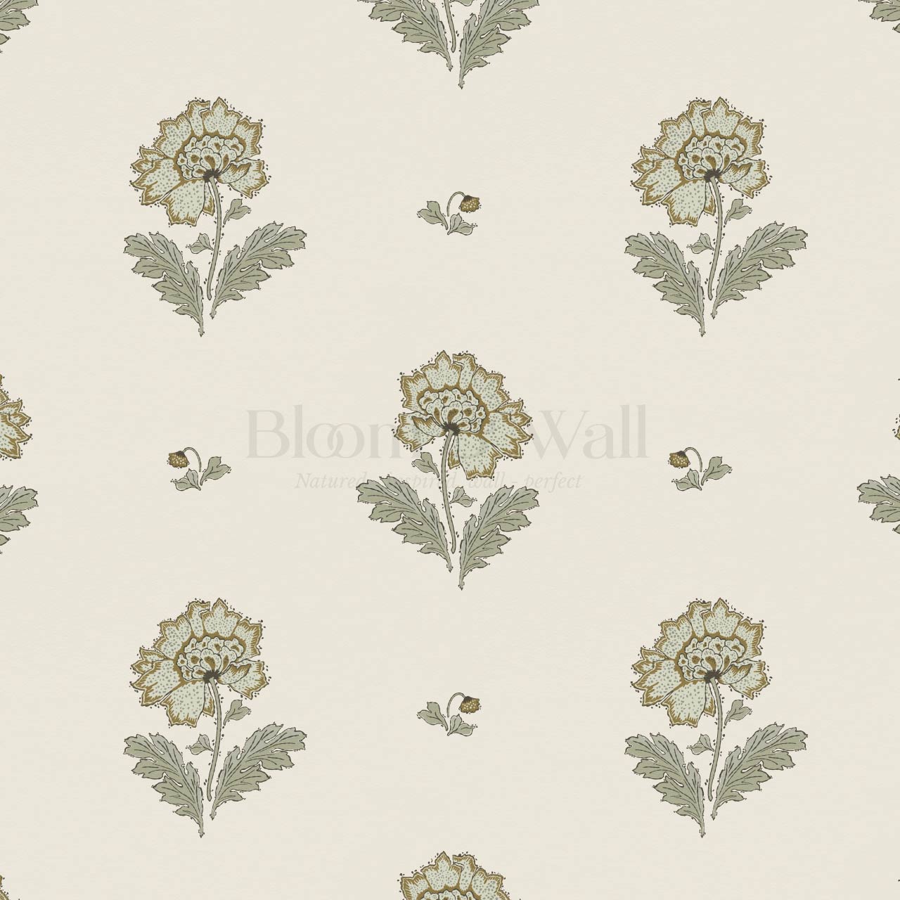 Ainara Flowers Jasmine White Wallpaper