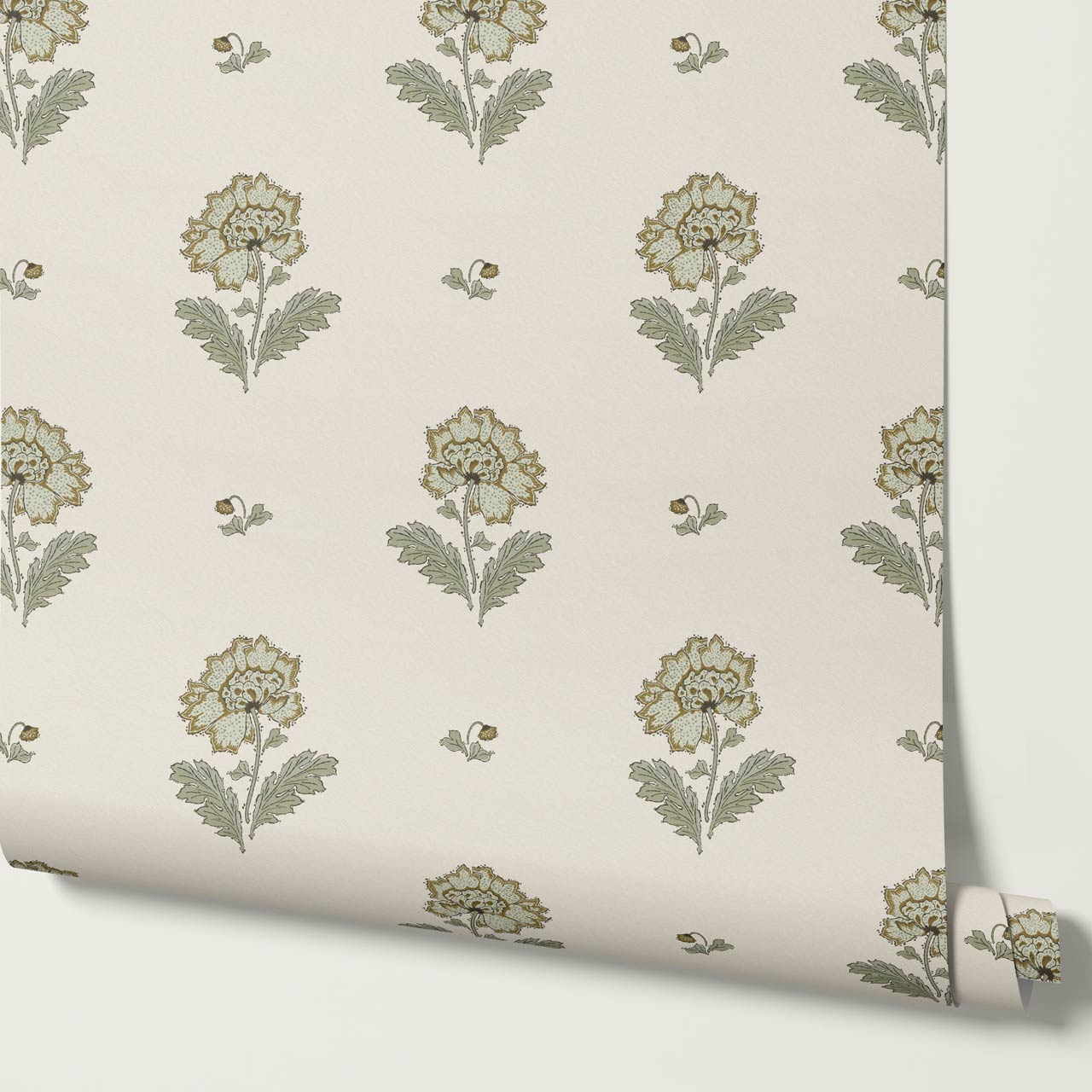 Ainara Flowers Jasmine White Wallpaper