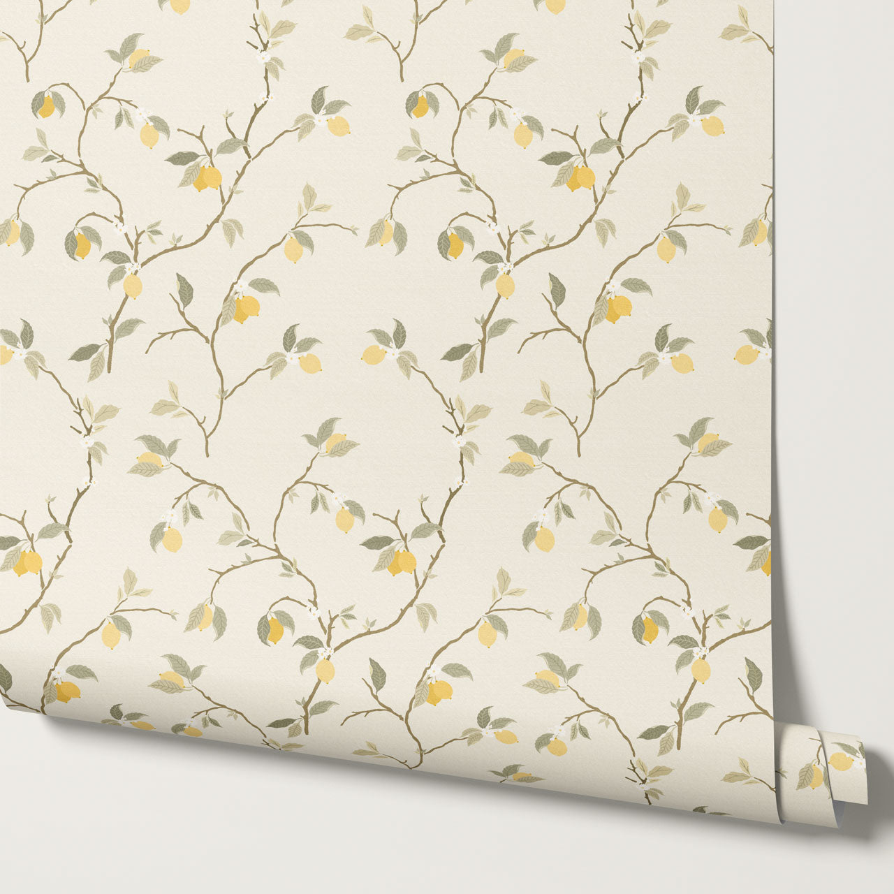 Alfani Lemon Vines Cream Wallpaper