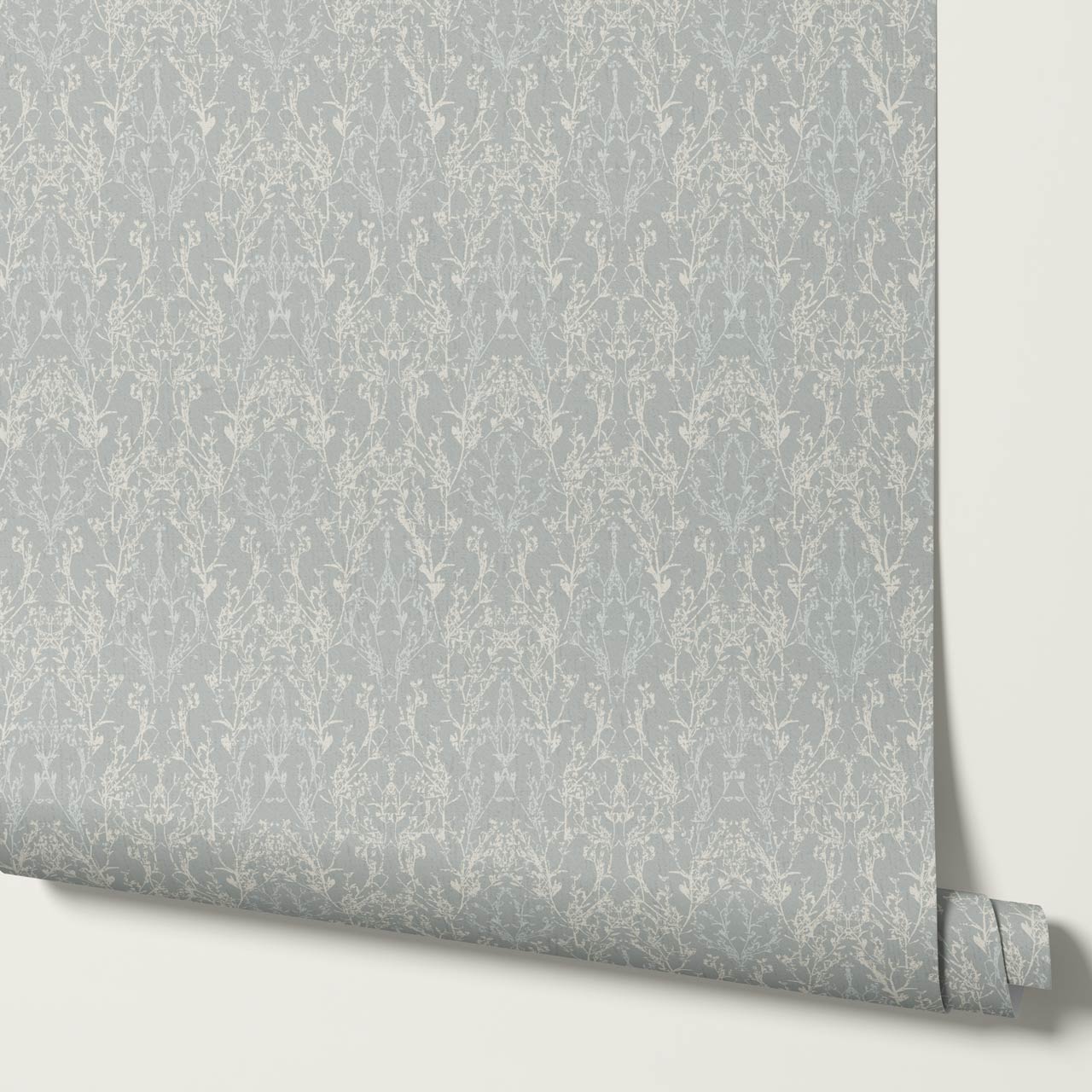 Almeta Delicate Lace Dove Gray Wallpaper