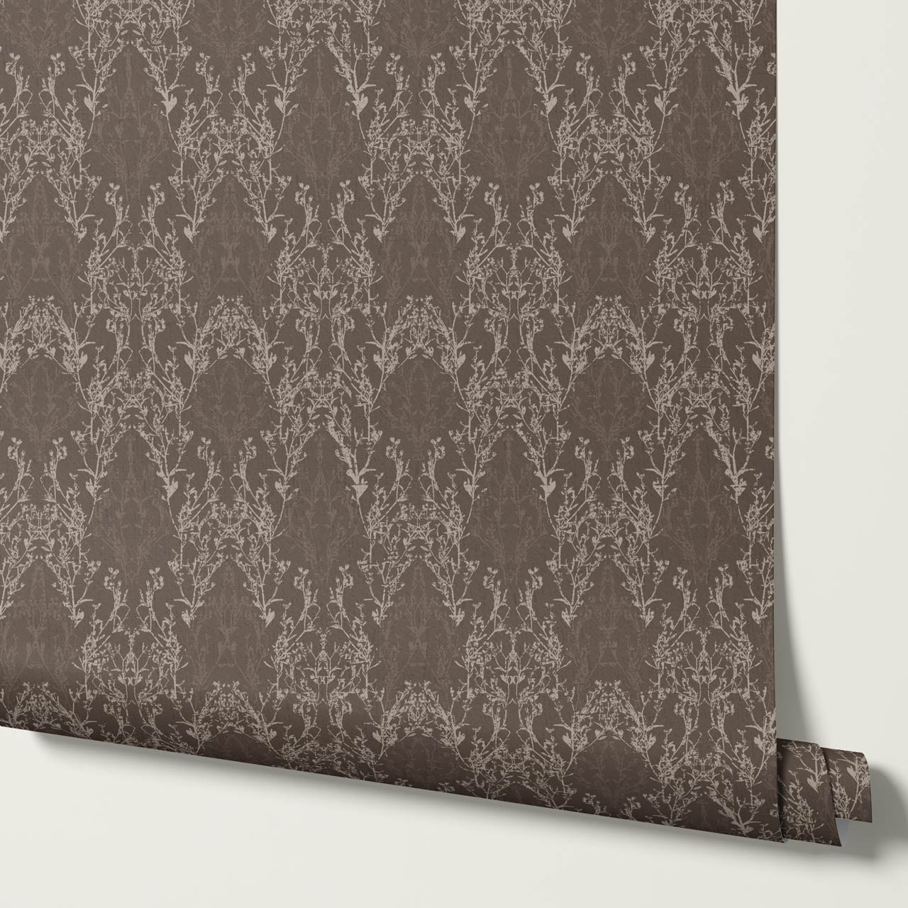 Almeta Delicate Lace Wet Clay Wallpaper