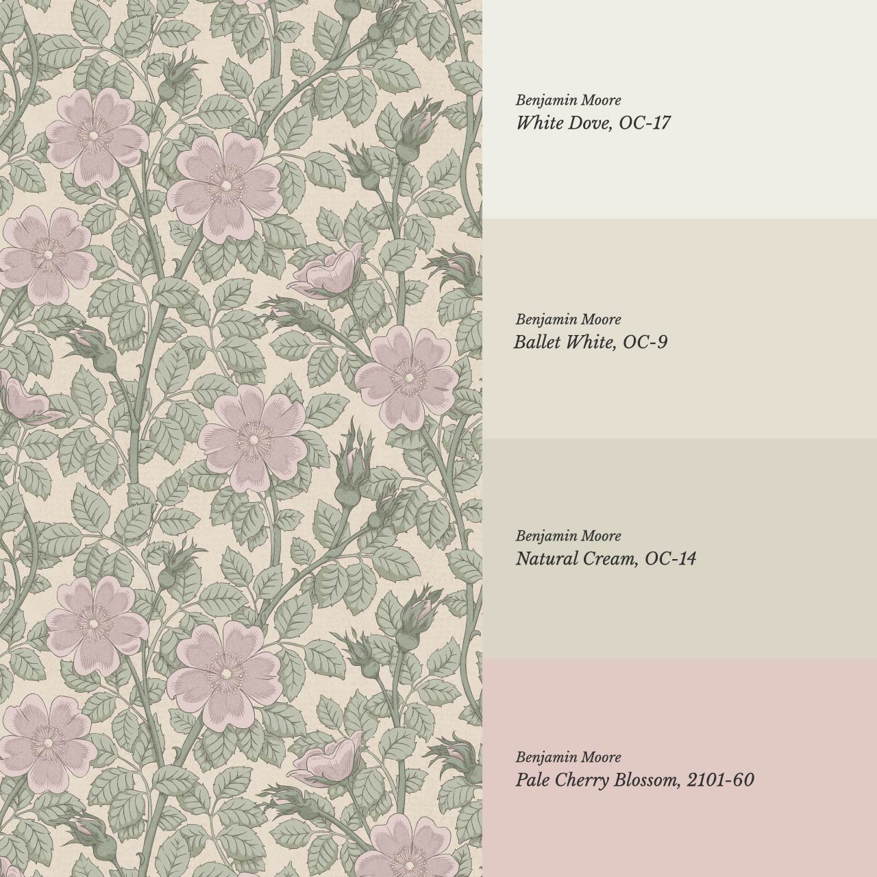Amara Dog Rose Lavender Wallpaper