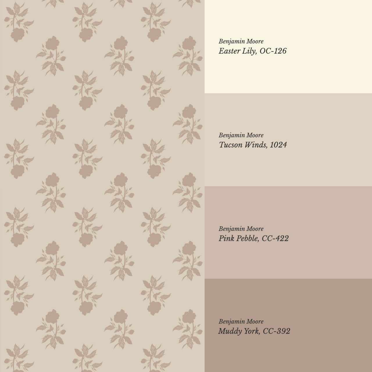 Amaya Block Print Floral Warm Clay Wallpaper