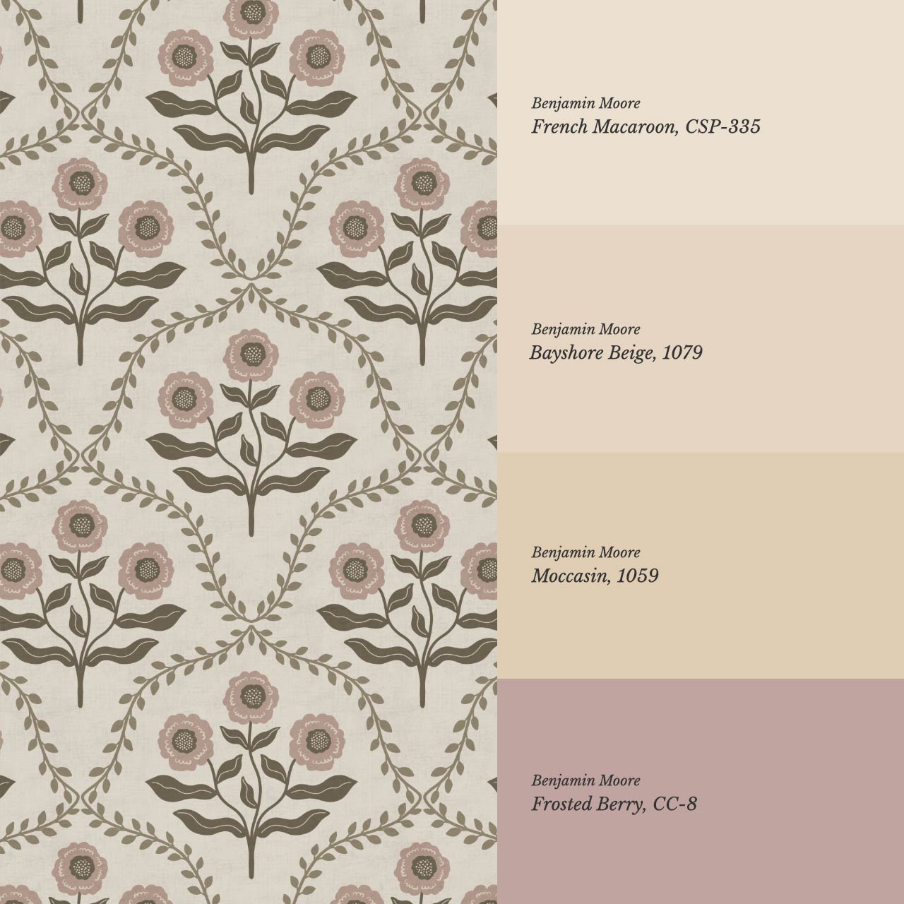 Ana Lumen Bloom Stone Rose Dust Wallpaper