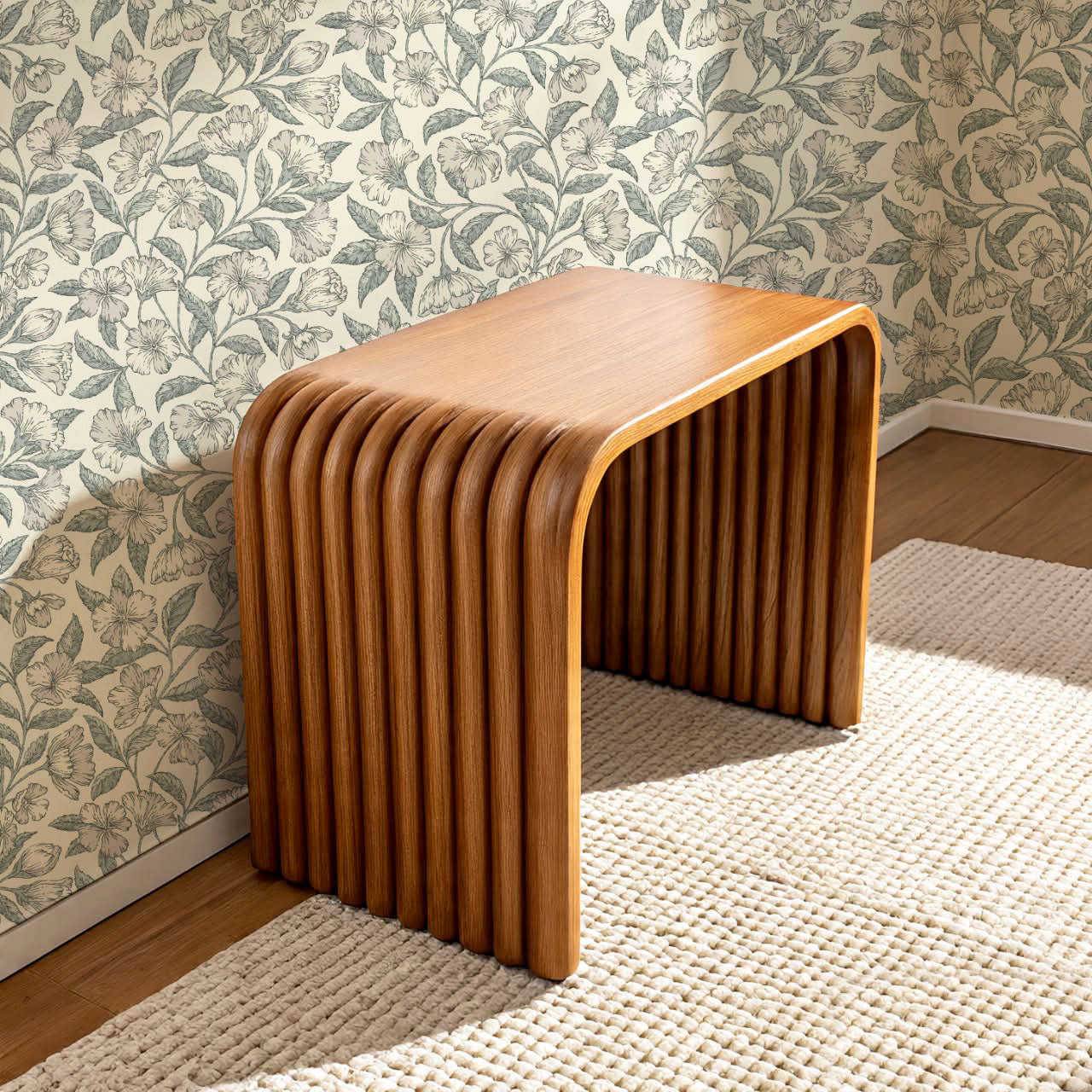 Andrea Godetia Allover Antique Green Wallpaper