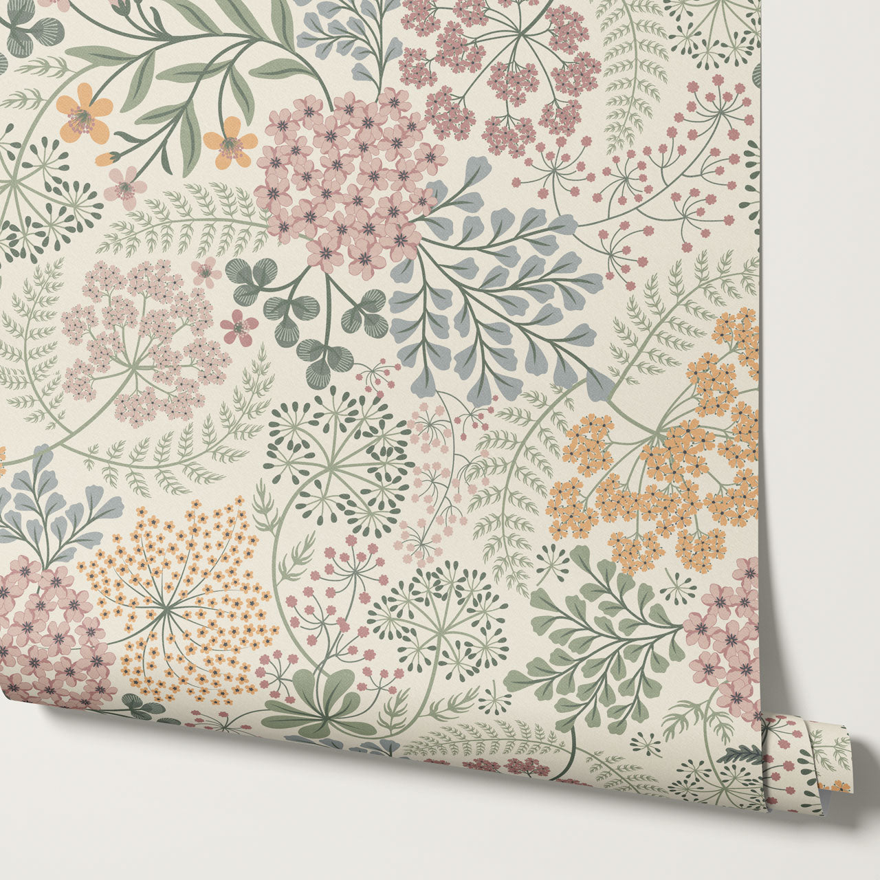 Anette Floriography Garden Cream Wallpaper