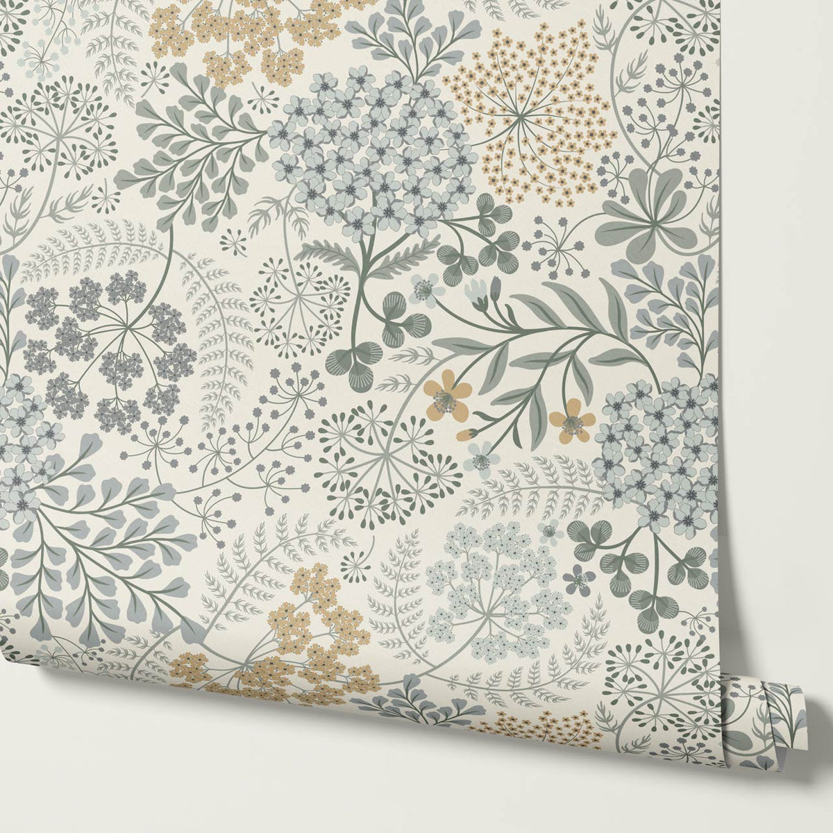 Anette Floriography Weeds Sea Glass Honey Wallpaper