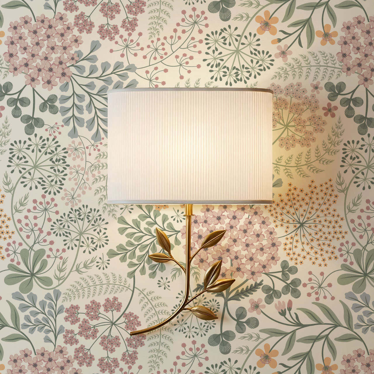 Anette Floriography Garden Cream Wallpaper