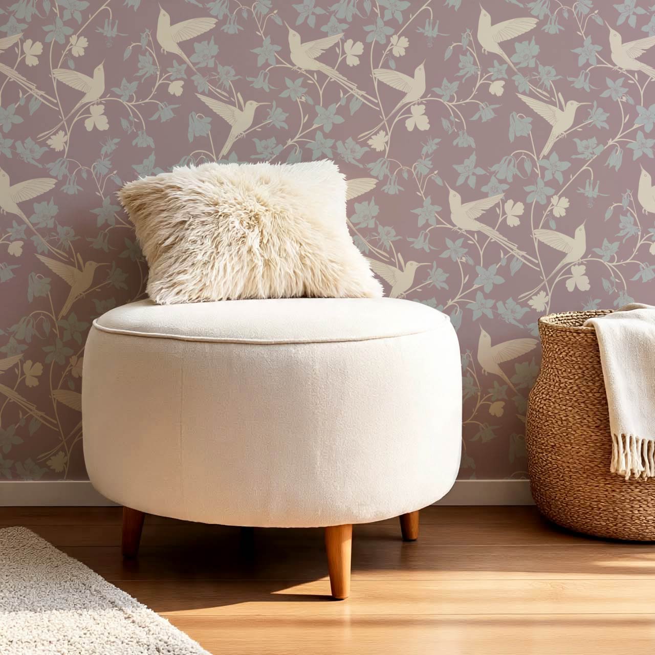 Angela Birdsong & Bloom Mulberry Wallpaper