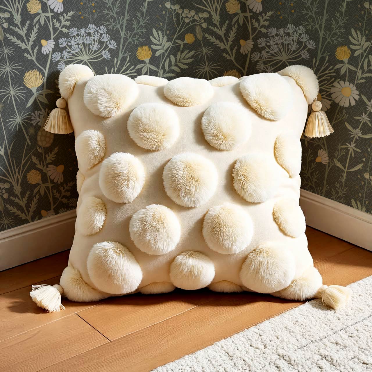 Annabelle Botanical Weeds Slate Mint Wallpaper