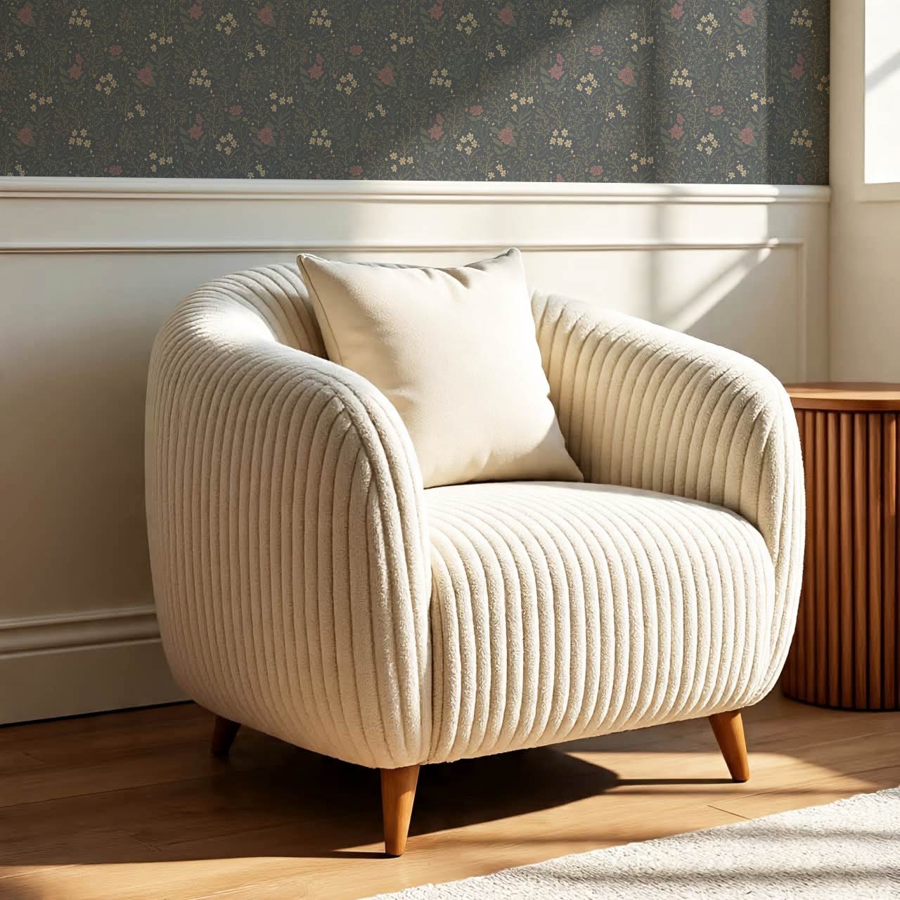 Antonella Delicate Blooms Winterberry Wallpaper