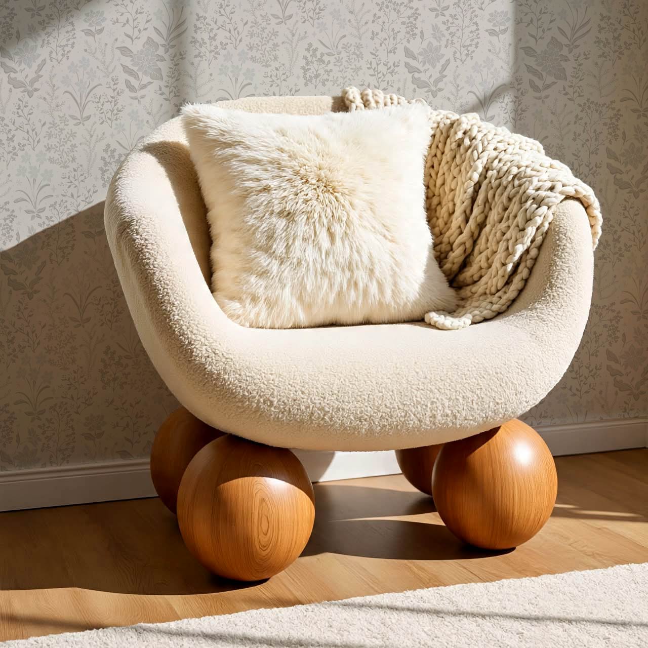 Antonella Delicate Blooms Smoke Wallpaper