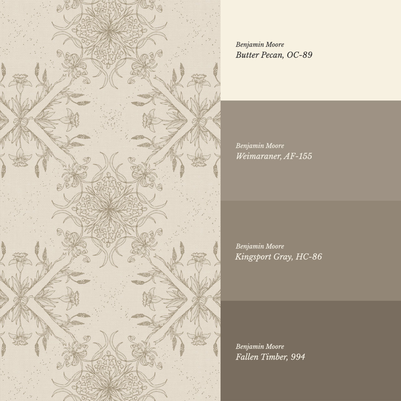 Arlette Classic Tile Beige Wallpaper