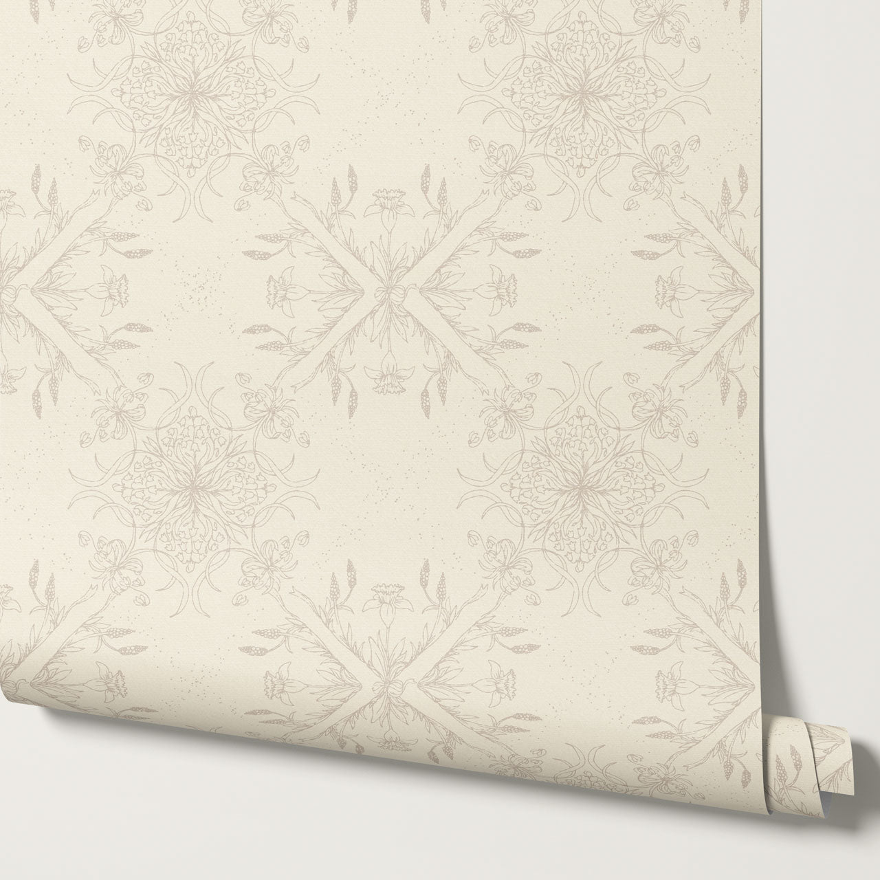 Arlette Classic Tile Ivory Wallpaper