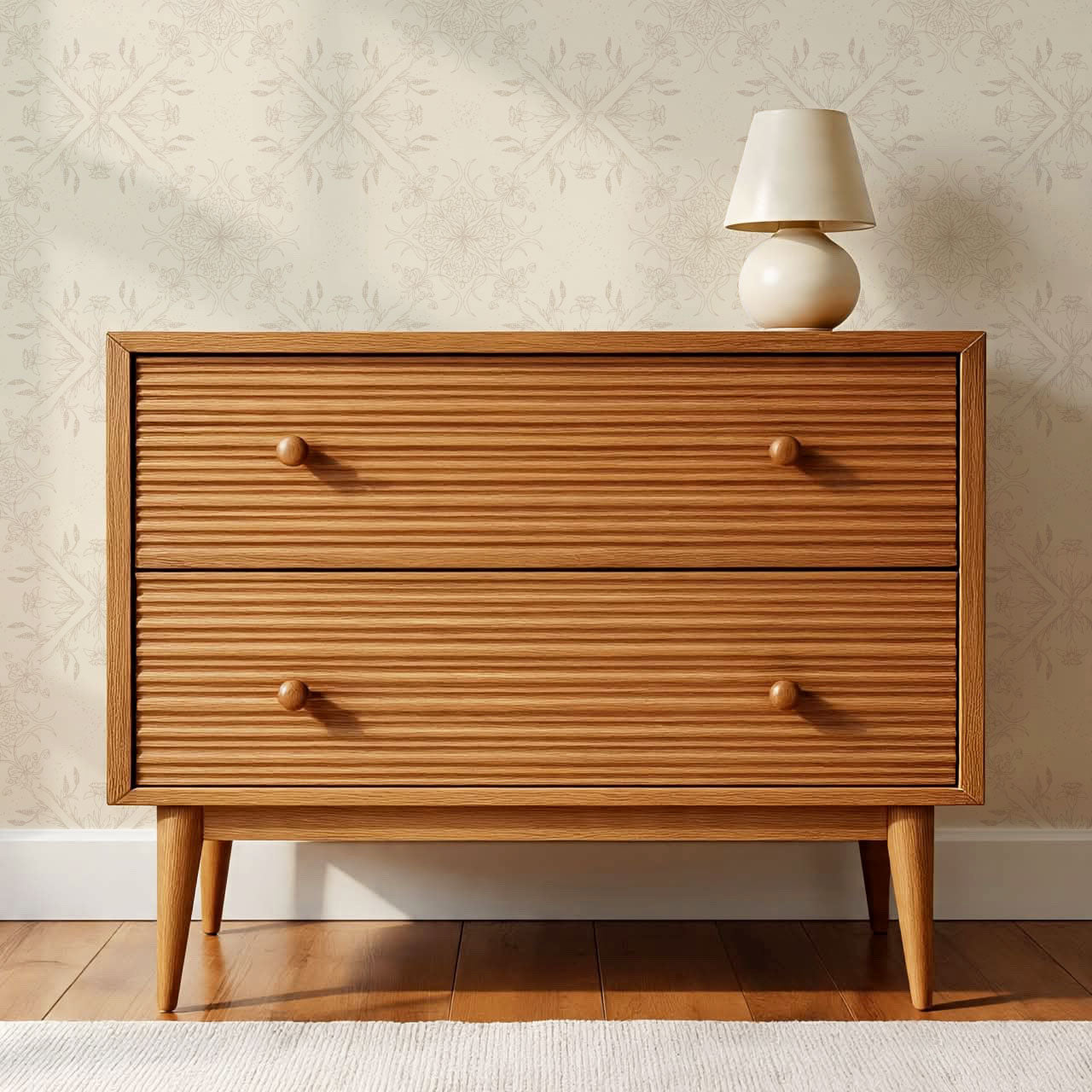 Arlette Classic Tile Ivory Wallpaper