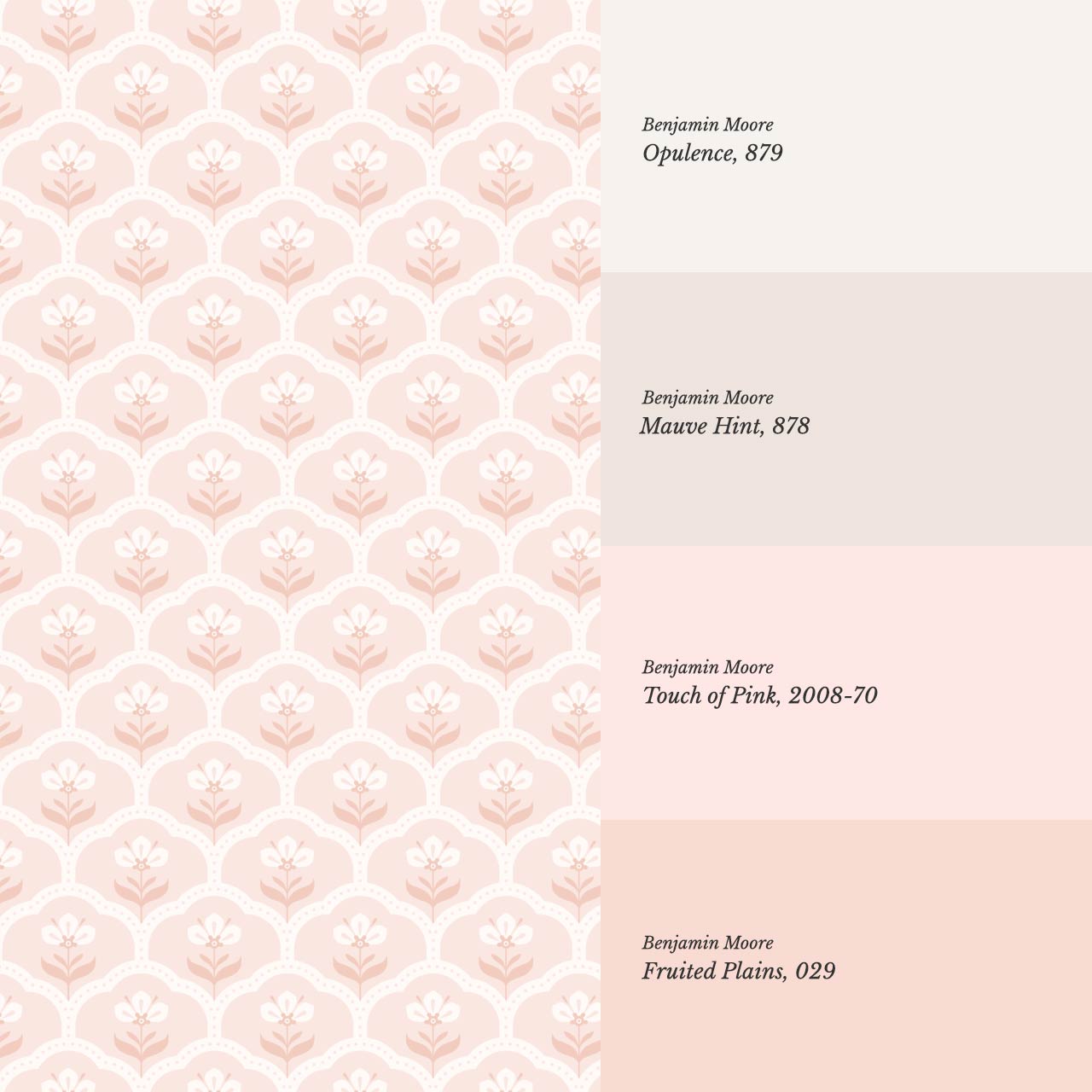 Asta Scallop Bloom Soft Blush Wallpaper