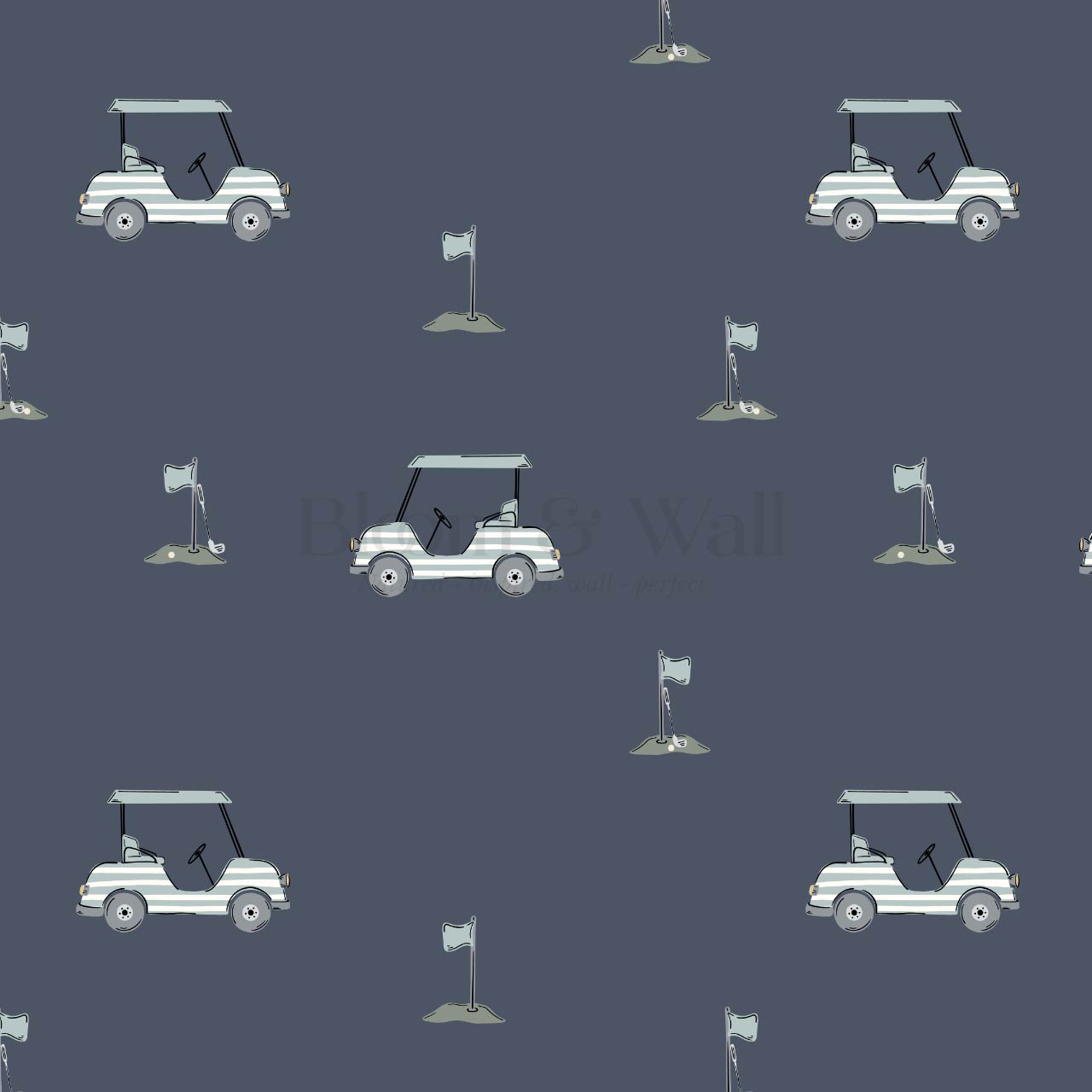 Atticus Golf Carts Blue Wallpaper