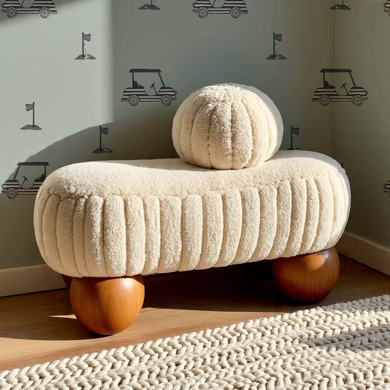 Atticus Golf Carts Blue Green Wallpaper