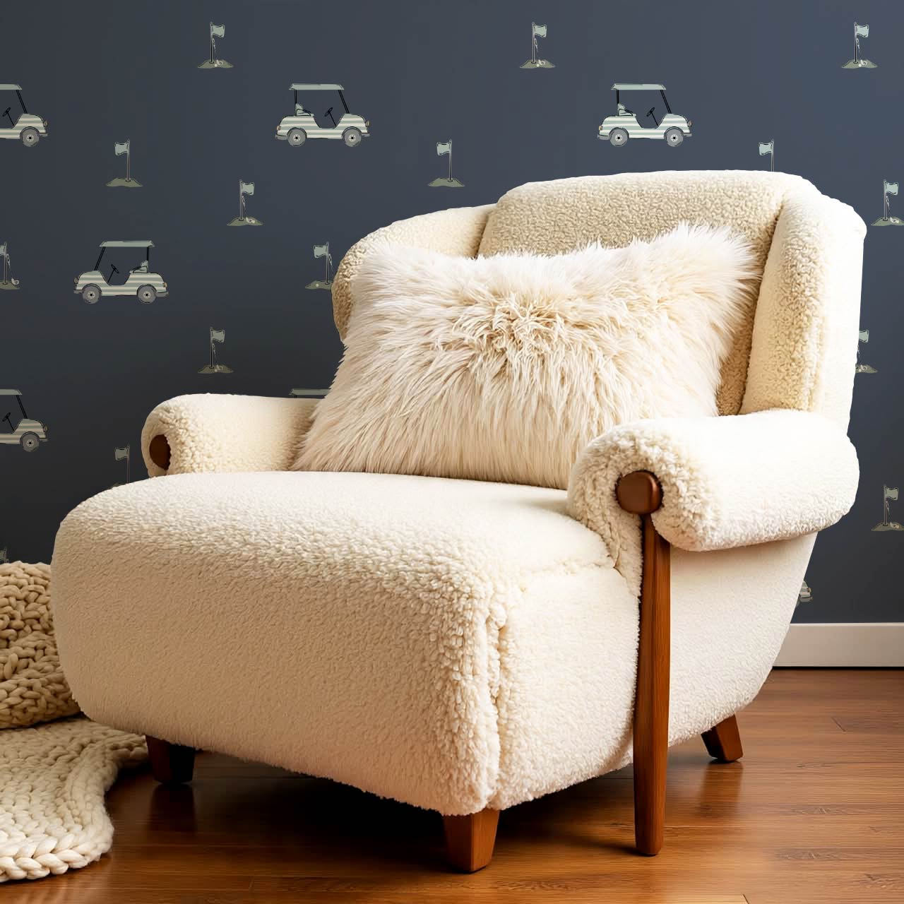 Atticus Golf Carts Blue Wallpaper