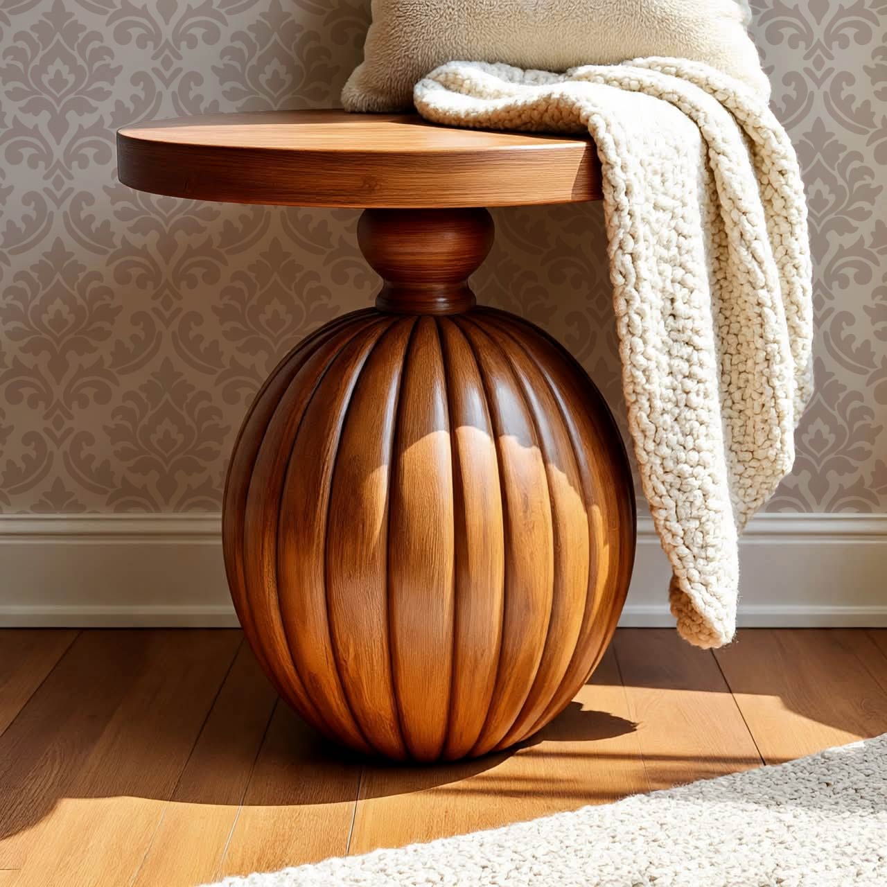 Aubrey Damask Mauve Wallpaper