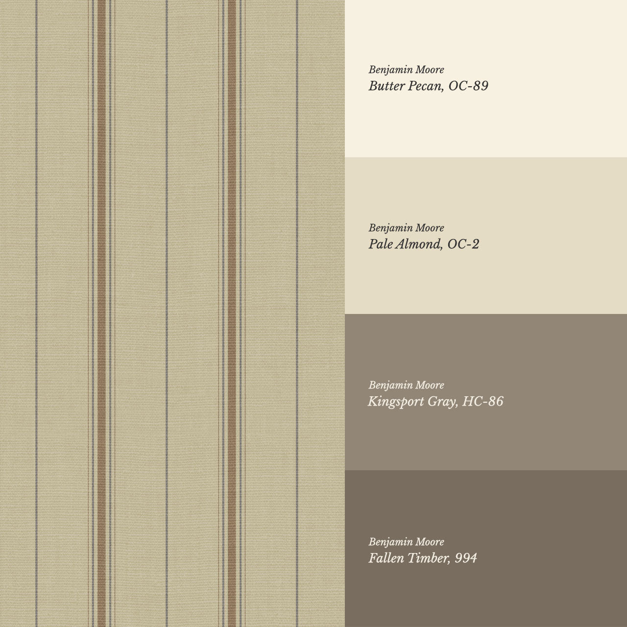 Avery Stripes Pebble Wallpaper