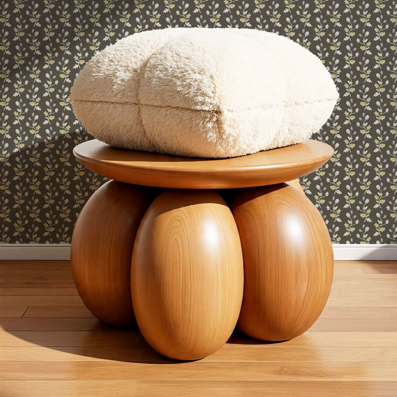 Jayleen Indiska Florals Coffee Wallpaper