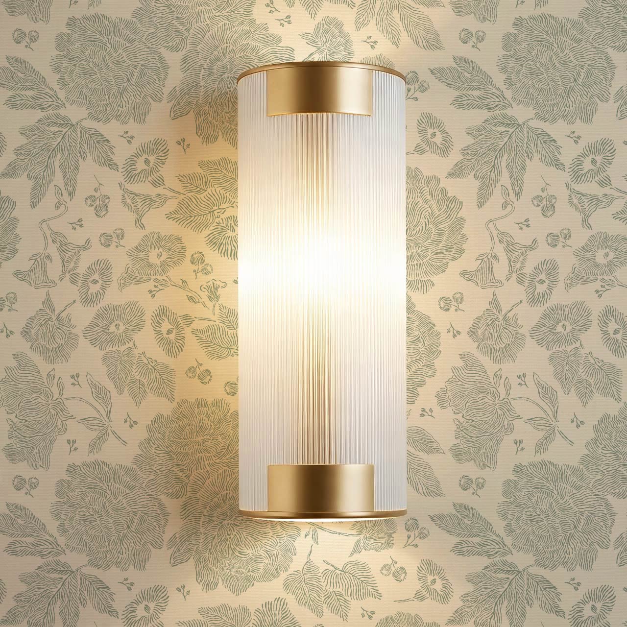 Axelle Petunias & Peonies Butter Sage Wallpaper