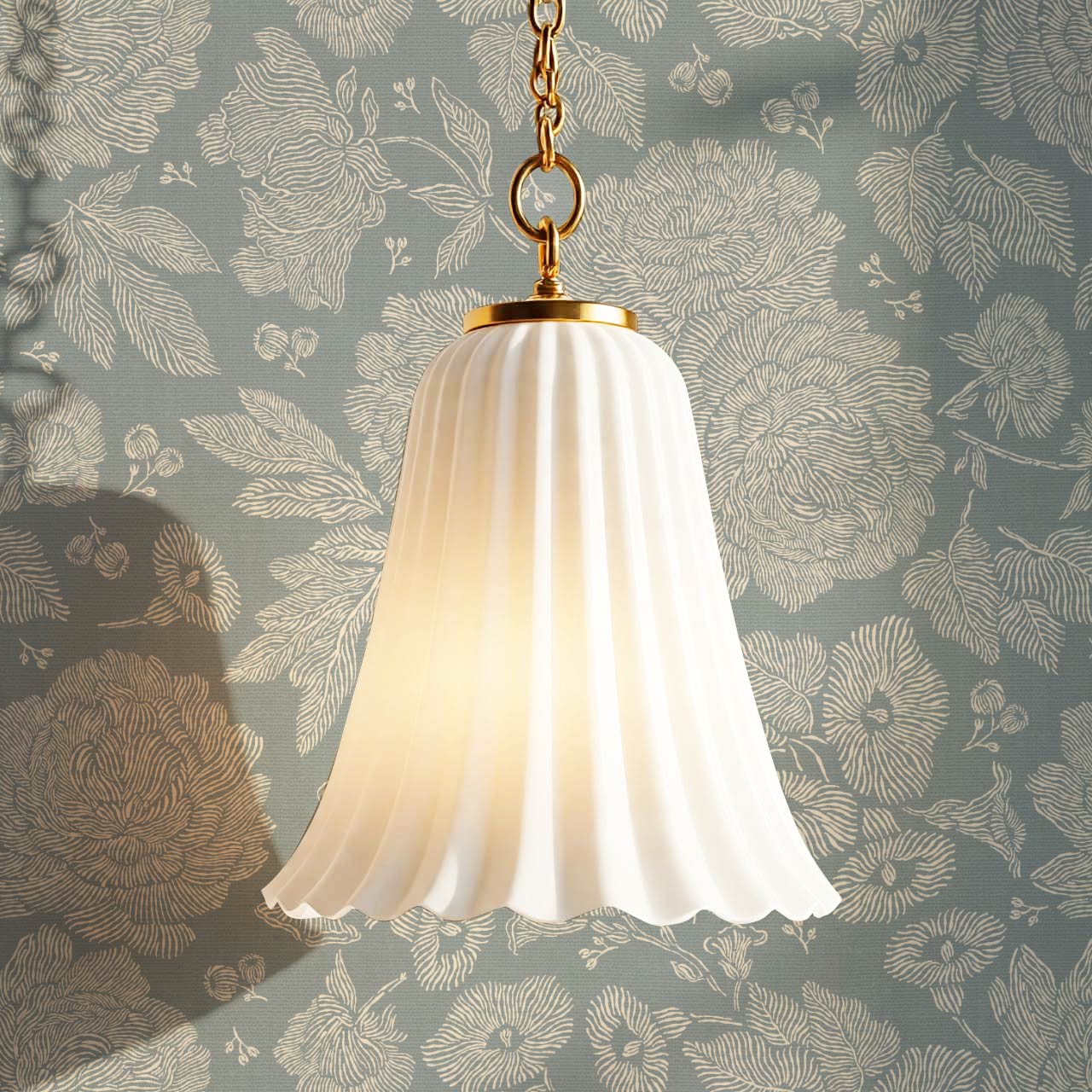Axelle Petunias & Peonies Moody Sky Wallpaper
