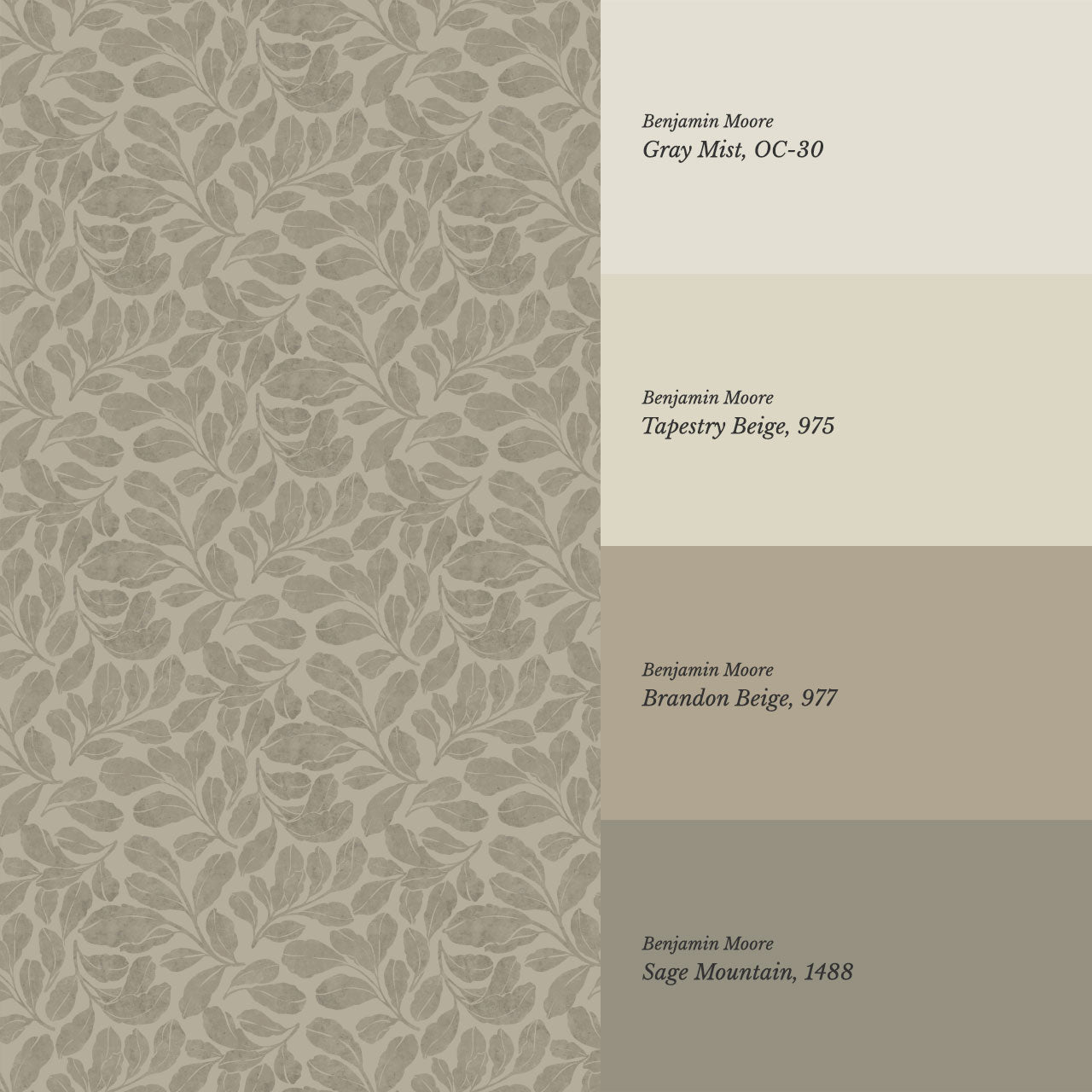 Bailey Elmwood Wheat Wallpaper