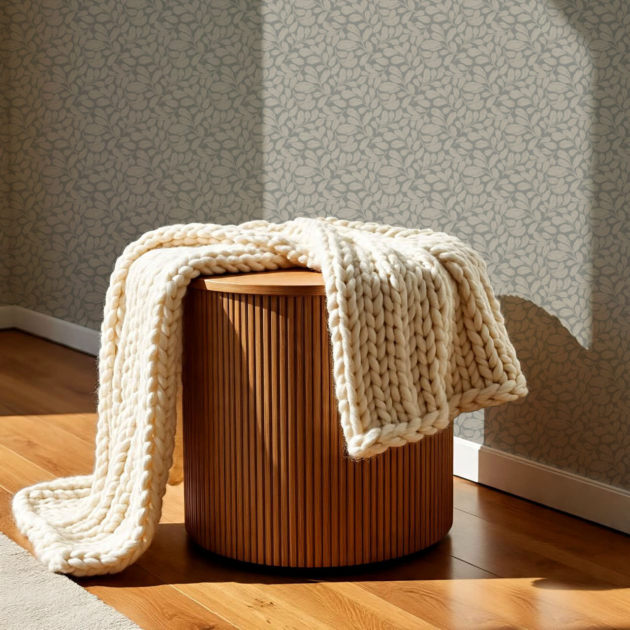 Bailey Elmwood Stone Wallpaper