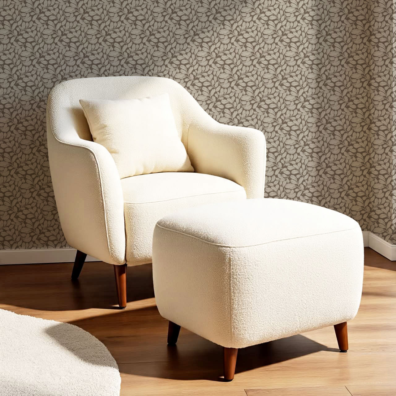 Bailey Elmwood Umber Wallpaper