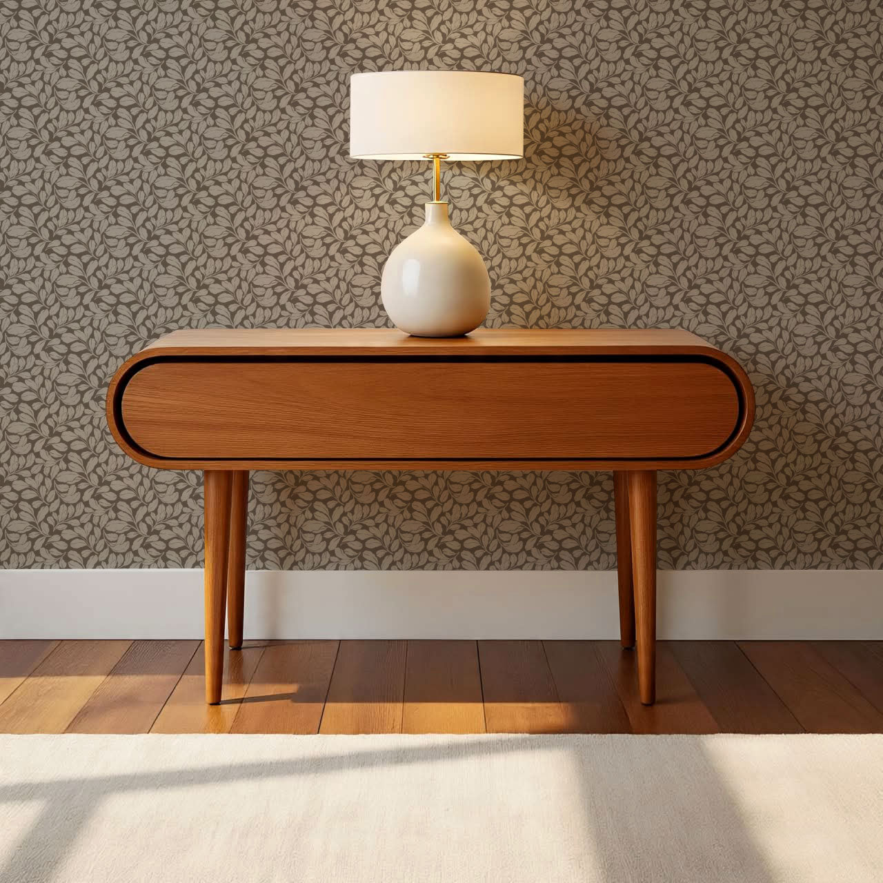 Bailey Elmwood Umber Wallpaper