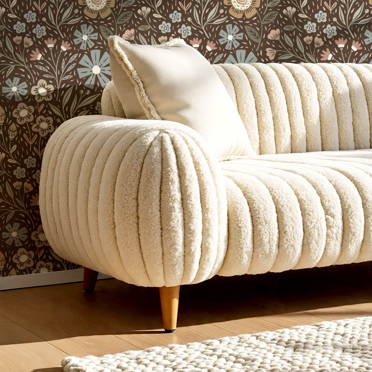 Belinda Florals Wet Clay Earth Wallpaper