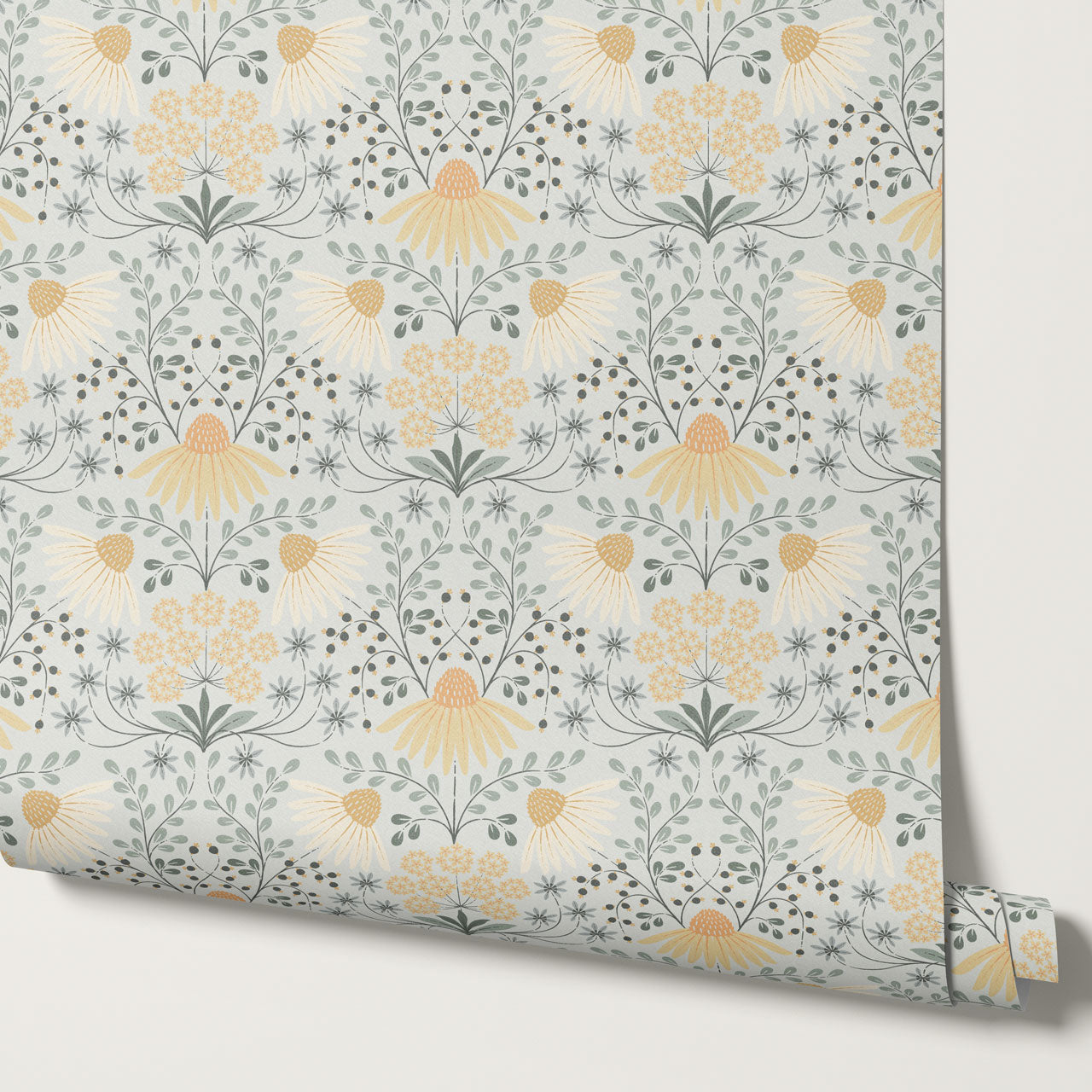 Belle Daisy Garden Sky Wallpaper
