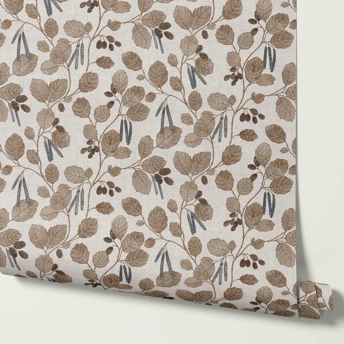 Blanca Wild Alder Earth Slate Bone Wallpaper