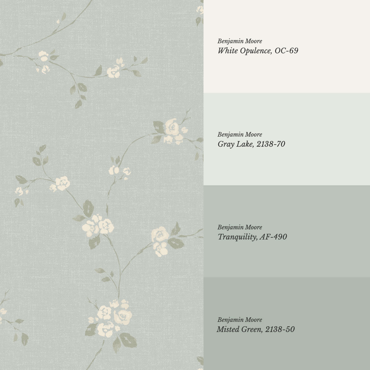 Brielle Rosalie Vines Seasalt Wallpaper