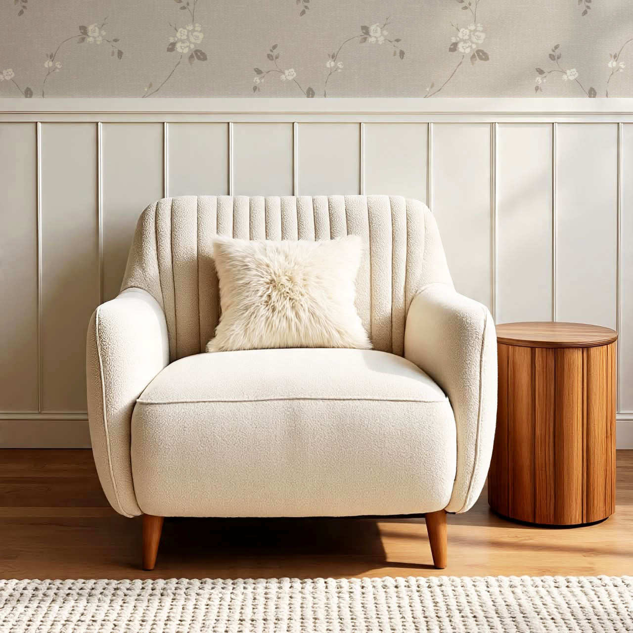Brielle Rosalie Vines Stone Mauve Wallpaper