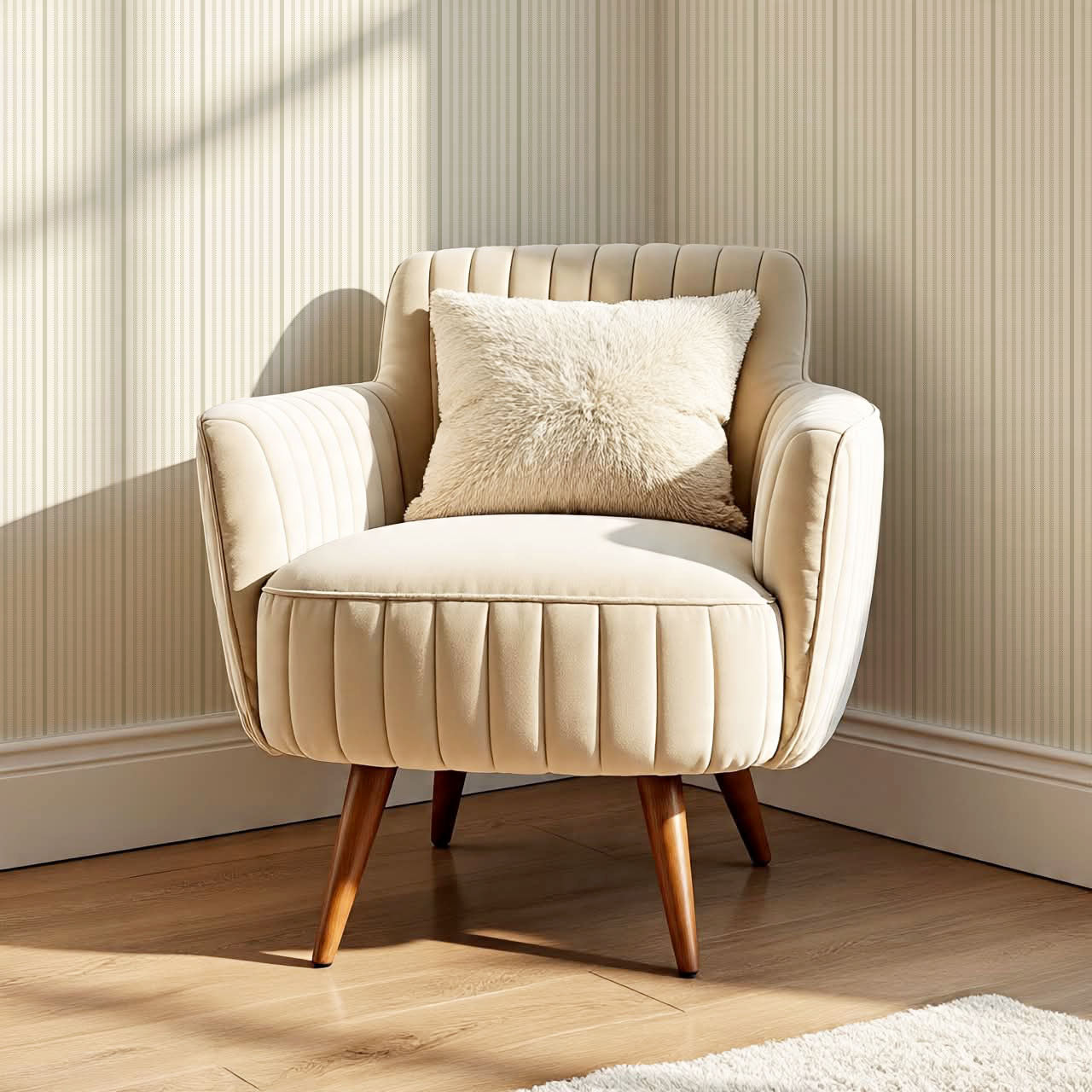 Brooklyn Thin Pin Stripe Soft Sage Wallpaper
