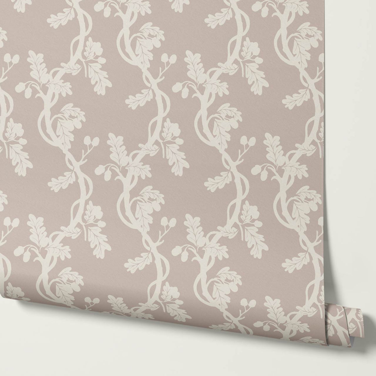 Buria Trailling Acorn Stone Bone Wallpaper