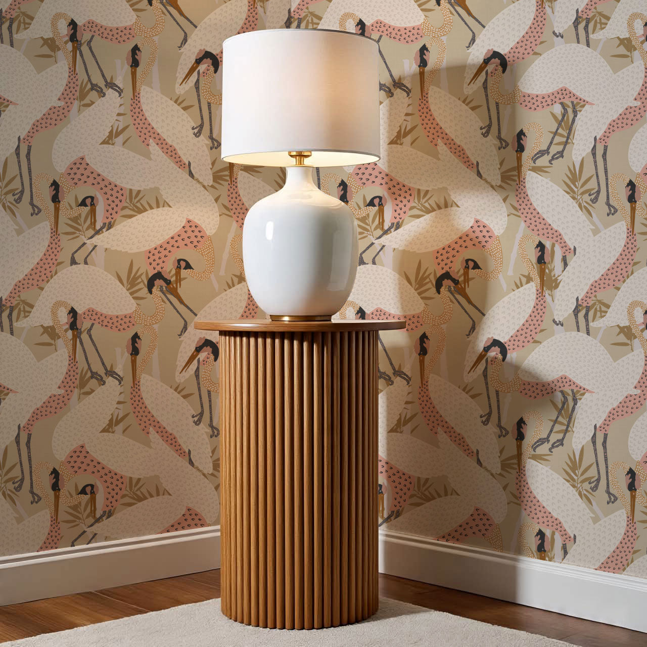Callie Herons Blush Beige Wallpaper