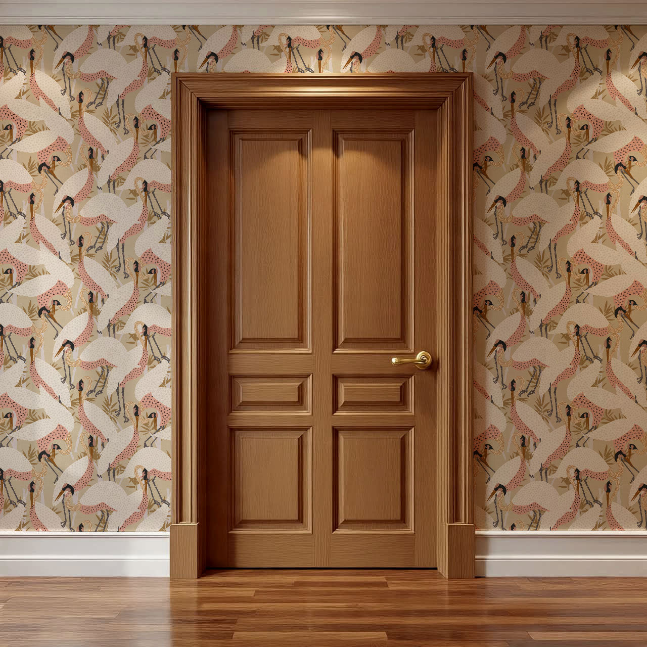 Callie Herons Blush Beige Wallpaper