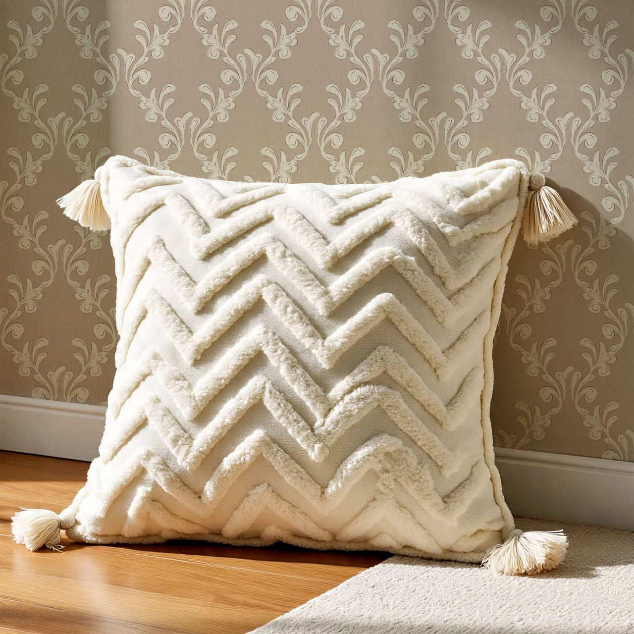 Celine Ogee Vines Beige Wallpaper