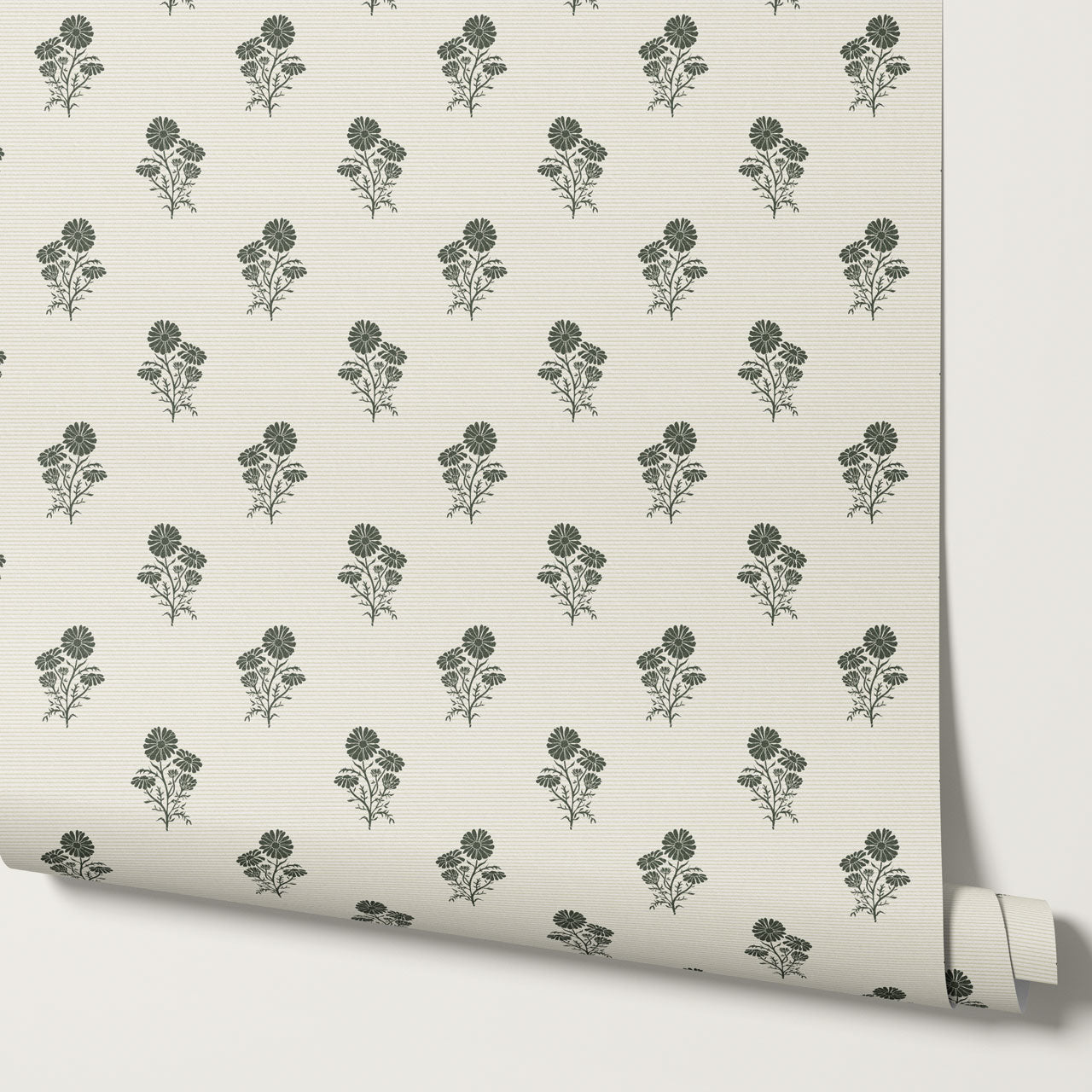 Chamomile Afternoon Tea Sage Wallpaper