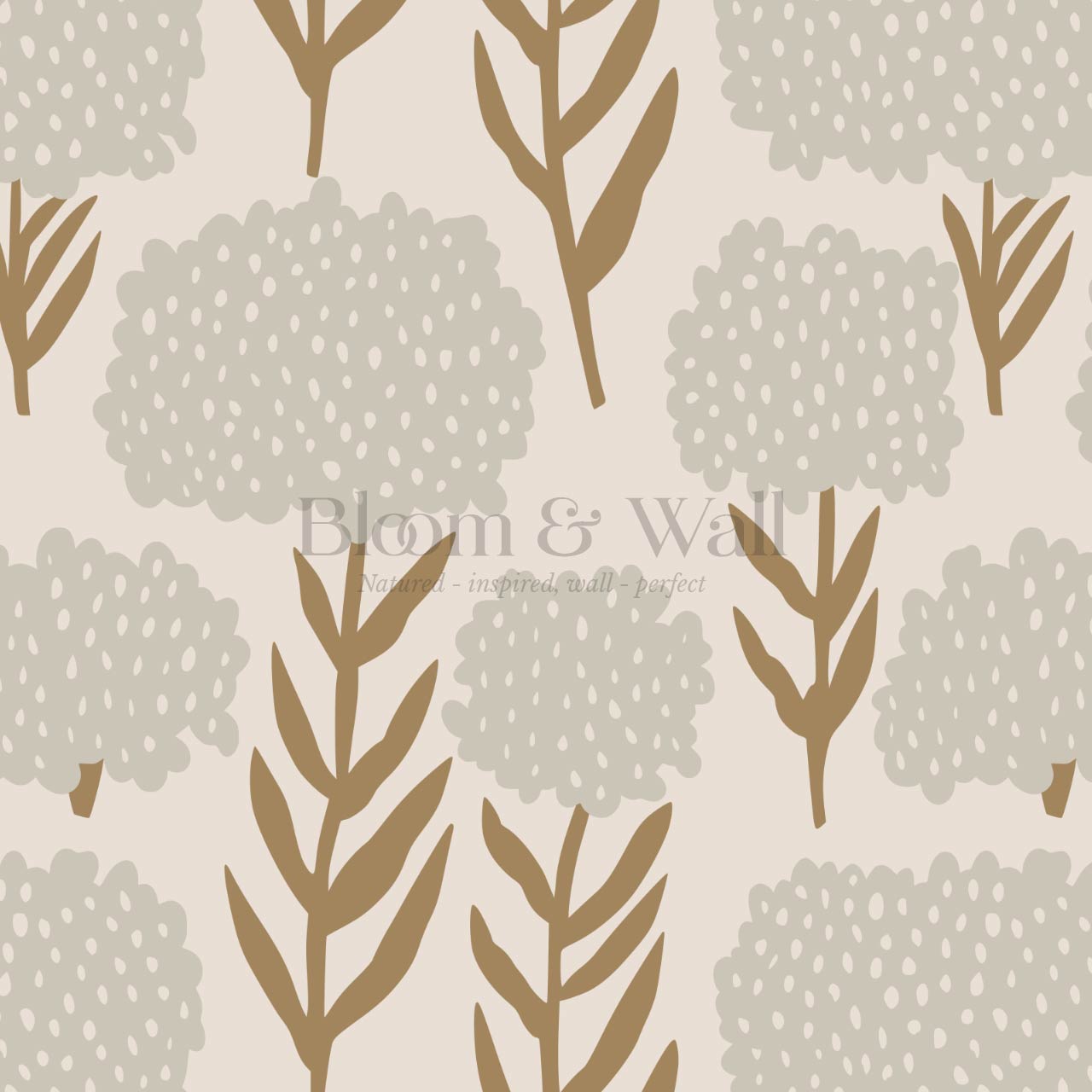 Charlotte Folk Blossom Parchment Wallpaper